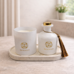 מארז נר ומפיץ ריח דקור