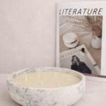 נר אלכסנדר לבן אפור שחור