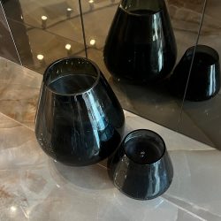 נר קלאופטרה שחור שעווה שחורה