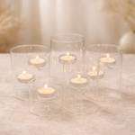 פמוטי שבת מזכוכית