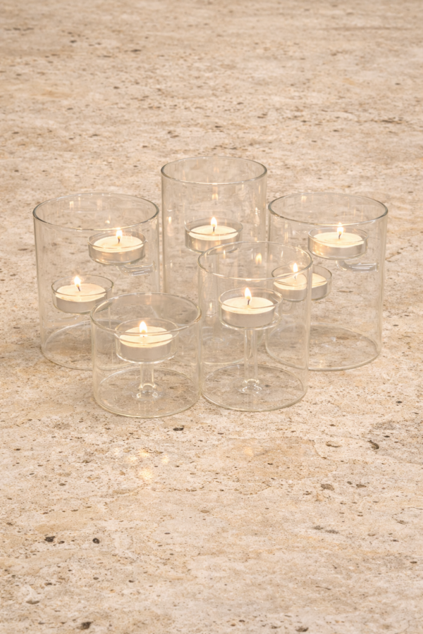 פמוטי שבת מזכוכית - Image 2