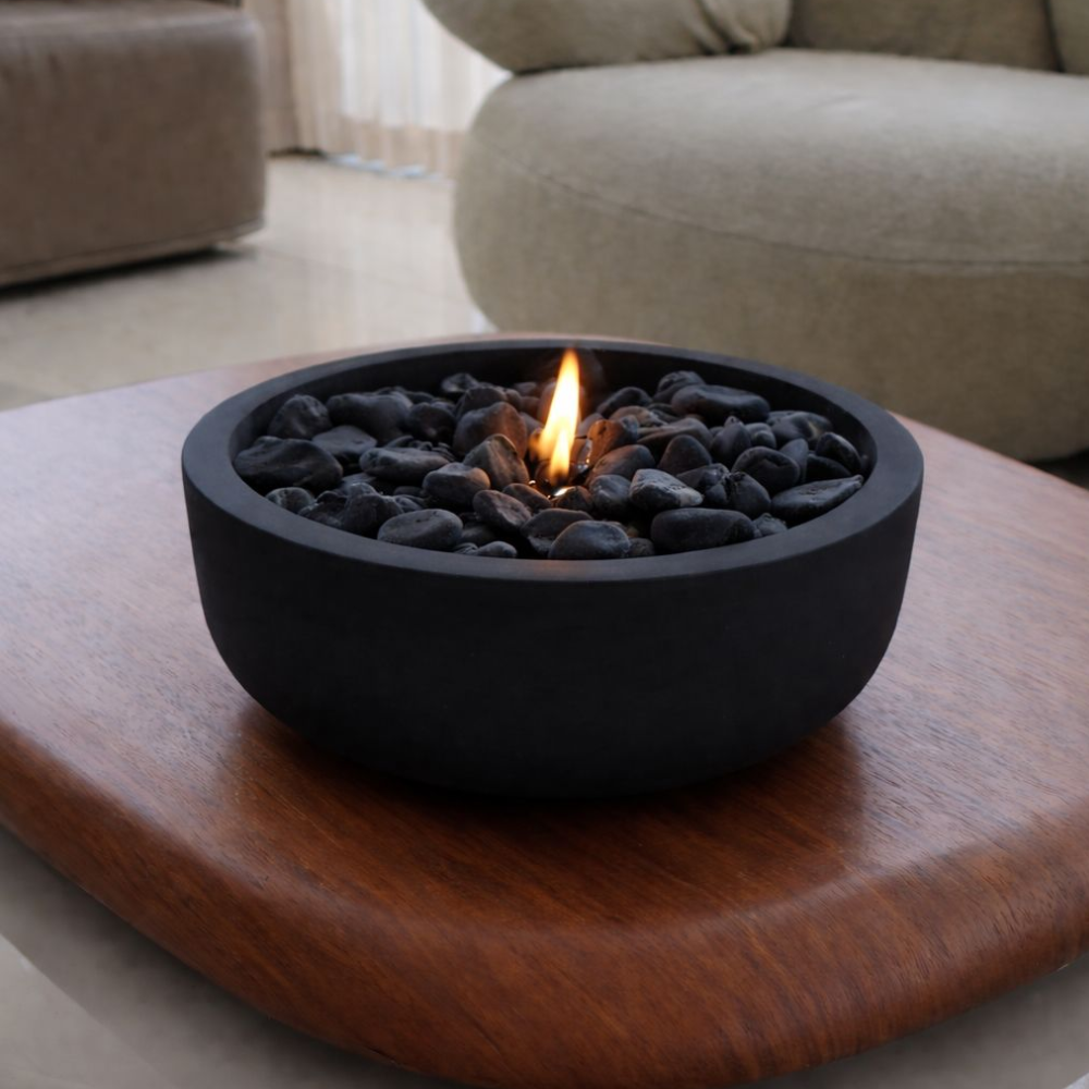 מארז פניני שעווה ענבר (18) קערת אש הרמס בצבע שחור - Image 1