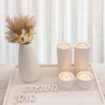 מגש פמוטי שבת שני בעיצוב קלאסי