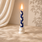מחזיק לנר הבדלה מבטון לבן